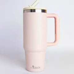 WECOOL - Mug Térmico Premium Coral 30oz Antiderrame Uso Diario y Viajes