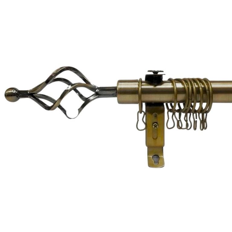 Tubo graduable de cortina extendible de 1.10 a 2 mts - Oro viejo