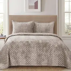 SALA FABULOSA - Edredón Aura + 2 Fundas de Almohada - Arena