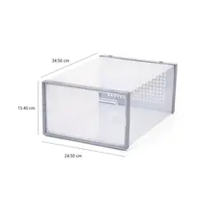 GENERICO - Set x 06 Cajas Plásticas Organizadoras para Zapatos