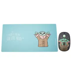STAR WARS - Mouse Inalambrico + Desk Pad Baby Yoda