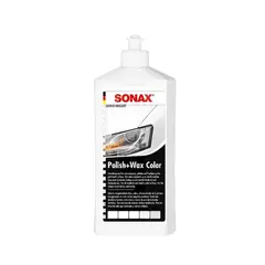 SONAX - Cera para Autos Polish Wax Color Blanco 500ml