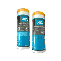 AC - MASKING FILM MULTIUSOS 280 CM x 11M PLASTICO PARA ENMASCARAR (PACK X 2)