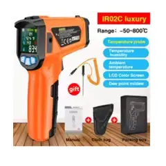 GENERICO - Pirometro Termometro Industrial Infrarrojo Mestek de -50 a 800 grados termopar