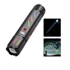 GENERICO - Linterna Rompe Vidrios Potente Transfronteriza Pantalla Digital