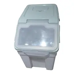 WELL BEING - Contenedor Hermético 15kg Con Ruedas + Taza Medidora Cocina