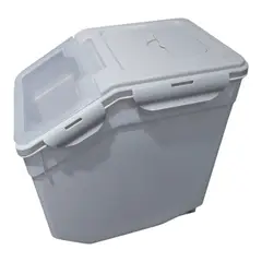 WELL BEING - Regalo a mamá Contenedor Hermético 15kg Con Ruedas + Taza Medidora Cocina