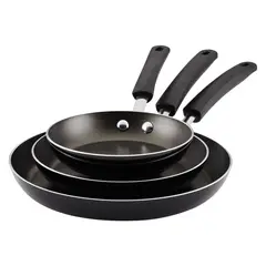 FARBERWARE - Set x3 Sartenes 20cm 25cm y 30cm Aluminio antiadherente