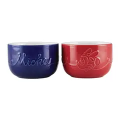 DISNEY - Set x2 moldes de cerámica 6 y 9cm. Home Bon Voyage Azul y rojo