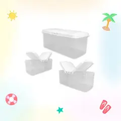 GENERICO - TAPER CONTENEDOR CON DOS DIVISIONES