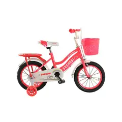 GENERICO - Bicicleta Para Niña Infantil Kids Aro 16 Doble Con Luz Coral