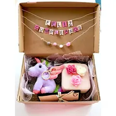 GENERICO - Arreglo Detalle Caja Regalo Con Peluche Llavero + Joyero + Tarjeta