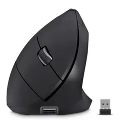 CYBERTEL - Mouse Vertical Inalámbrico Ergonómico CYB M503 RX Recargable Negro