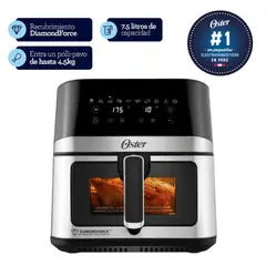 OSTER - Freidora de Aire Digital 7.5L CKSTAF75WDSSDF 053 Plomo
