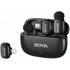 BOYA - Micrófono Inalámbrico Doble Mini para celular