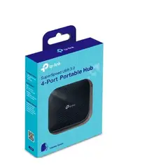 TP LINK - Hub Usb Portátil Tp-link Uh400, 4 Puertos Usb 3.0 Tipo A - Negro