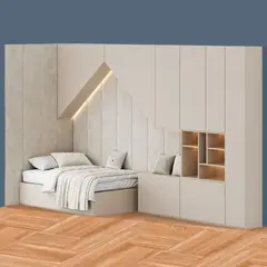 GENERICO - Camarote Infantil Piceno+ Estante 1.5 plz