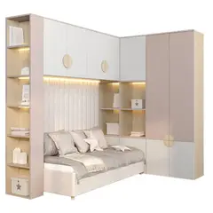 GENERICO - Camarote Infantil Bari+ Estante 1.5 plz