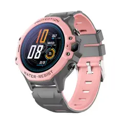 OVOTOUMI - Toumi K5 Niños 4G Video llamada Chat GPS relojes inteligentes -Rosa