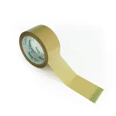 GENERICO - Cinta de embalaje de colores 200 Yardas - Habano / 12 Und.