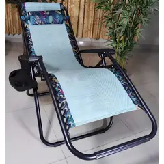 GENERICO - SILLA DE GRAVEDAD CERO PARA EXTERIORES CON BANDEJA POSA VASO