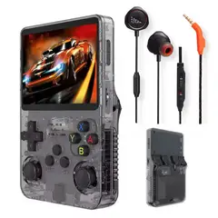 JBL - Consola de videojuegos Retro R36S Negro y Audifonos Quantum 50