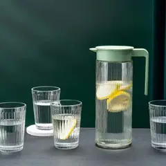 GENERICO - SET DE JARRA CON VASOS LARGA