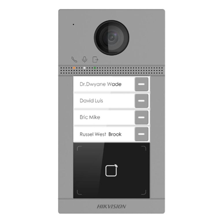 Video Portero Ip De 4 Botones Hikvision Hikvision DS-KV8413-WME1