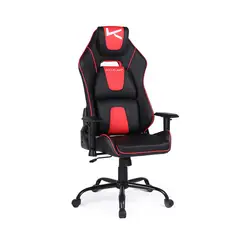 KUZLER - Silla gamer con base metálica ajustable DRAKTAR-RN