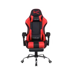 KUZLER - Silla Gamer Rojo Con Masajeador Lumbar RIK-101RE