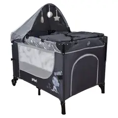 PRIORI - Cuna Corral Bebé Tipo Colecho Madison Gris