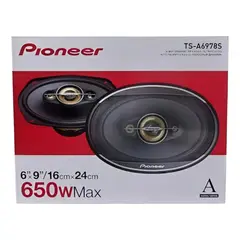 GENERICO - Parlantes Ovalados Pioneer 650w Ts-a6978s Color Negro