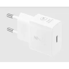 SAMSUNG - ADAPTADOR DE CARGA RÁPIDA USB-C 25W CON CABLE BLANCO