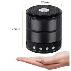 GENERICO - Mini Parlante Bluetooth WS-887 Negro Pequeño
