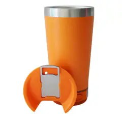 GENERICO - Vaso Térmico Parlante Bluetooth y Destapador Naranja BUYTITI CH-M245