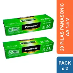 PANASONIC - Pila AA Extra Duración - 2 Cajas