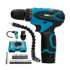 GENERICO - TALADRO ATORNILLADOR INALAMBRICO 12V BATERIA X 2