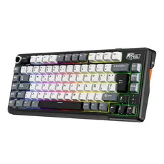 ROYAL KLUDGE - Teclado Mecánico Inalámbrico Español RKL75 Caballero Negro