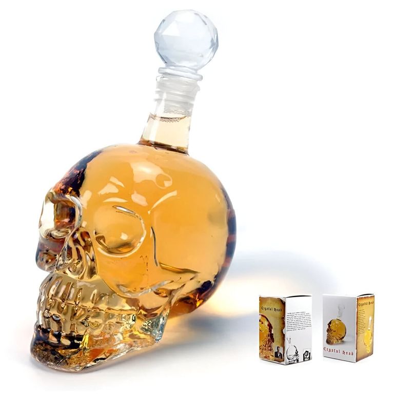 Botella de licor en forma de cráneo modelo Skull de 550 ml