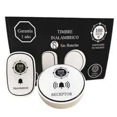 GENERICO - Timbre de Puerta Inalámbrico No requiere Pila