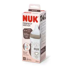 NUK - Biberón Perfect Match PP CT 260ML Corazón