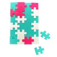 SUPERCUTE - Libreta Puzzle Rompecabezas Turquesa