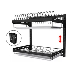 OEM - Escurridor Organizador de Platos Empotrable 2 Niveles