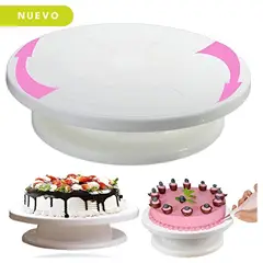MINARI - Base Giratoria para Torta Blanco 28cm BT28