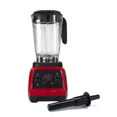 NATIONALIZER - Licuadora Industrial NATIONALIZER (2 Litros) 2200 Watts - Rojo
