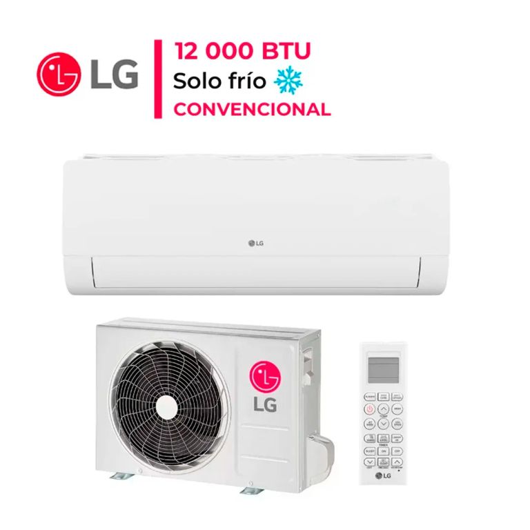 Aire Acondicionado LG Split 12000 BtuH Convencional Frío Solo