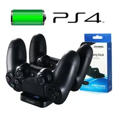 DOBE - Cargador De Mandos Ps4 Dual Shock Playstation 4 Doble