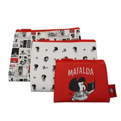 MAFALDA - Set de Estuches Multiuso x3 PVC