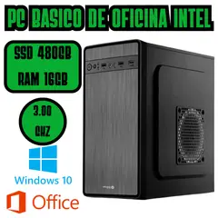 INTEL - COMPUTADORA BASICA DE OFICINA 3GHZ SSD 480GB RAM 16GB