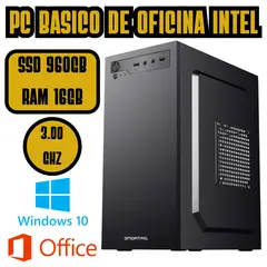 INTEL - COMPUTADORA BASICA PARA OFICINA 3GHZ SSD 960GB RAM 16GB